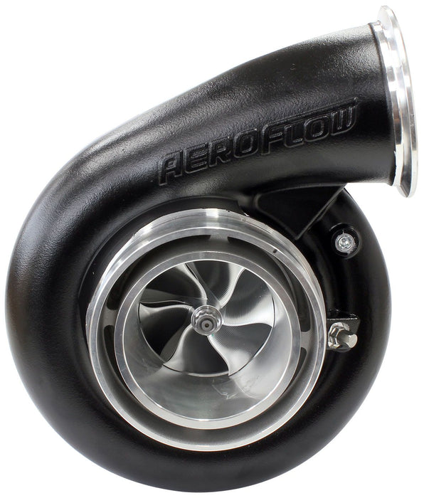 Aeroflow BOOSTED B7875 T4 .96 Turbocharger 1150HP, Hi Temp Black Finish External Wastegate, T4 Twin Entry Inlet Flange, V-Band Exhaust Flange
