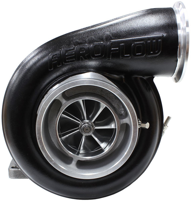 Aeroflow BOOSTED 7588 T6 1.32 Turbocharger 1500HP, Hi Temp Black Finish External Wastegate, T6 Twin Entry Inlet Flange, V-Band Exhaust Flange