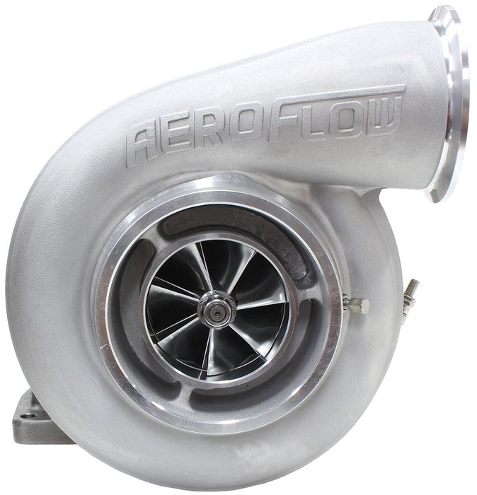 Aeroflow BOOSTED 7588 T6 1.32 Turbocharger 1500HP, Natural Cast Finish External Wastegate, T6 Twin Entry Inlet Flange, V-Band Exhaust Flange