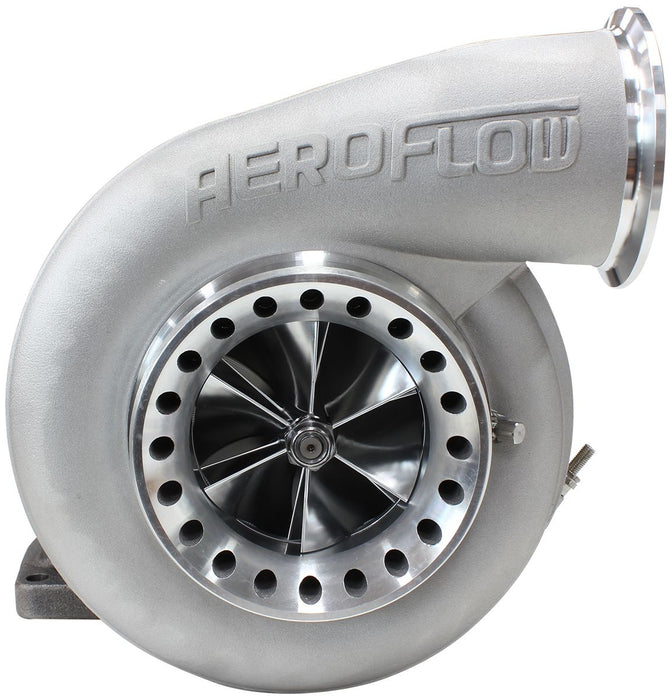 Aeroflow BOOSTED 8888 T6 1.32 Turbocharger 1600HP, Natural Cast Finish External Wastegate, T6 Twin Entry Inlet Flange, V-Band Exhaust Flange