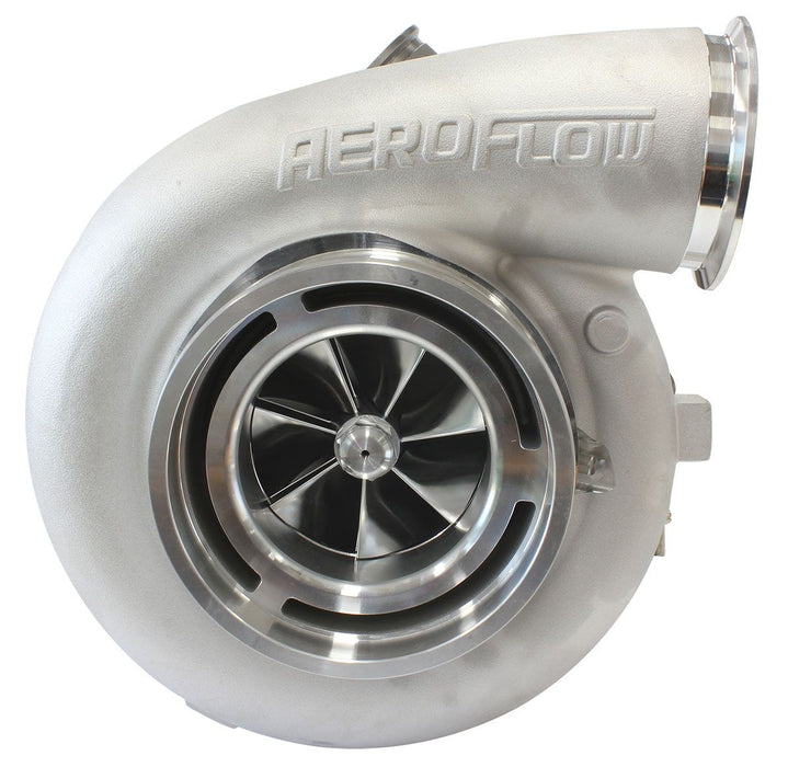 Aeroflow BOOSTED 94102 V-Band 1.22 Turbocharger 2500HP, Natural Cast Finish External Wastegate, V-Band Inlet & Exhaust Flanges