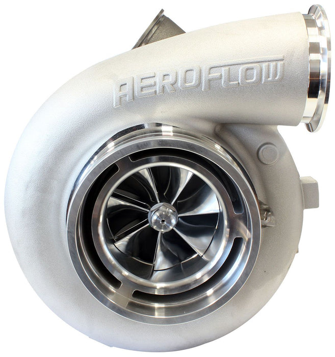 Aeroflow BOOSTED 98102 V-Band 1.22 Turbocharger 2500HP, Natural Cast Finish External Wastegate, V-Band Inlet & Exhaust Flanges