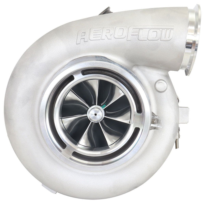 Aeroflow BOOSTED 102102 V-Band 1.22 Turbocharger 2500HP, Natural Cast Finish External Wastegate, V-Band Inlet & Exhaust Flanges