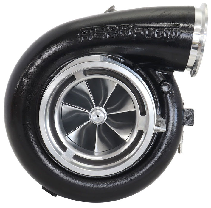 Aeroflow BOOSTED 106102 V-Band 1.22 Turbocharger 2500HP, Hi Temp Black Finish External Wastegate, V-Band Inlet & Exhaust Flanges