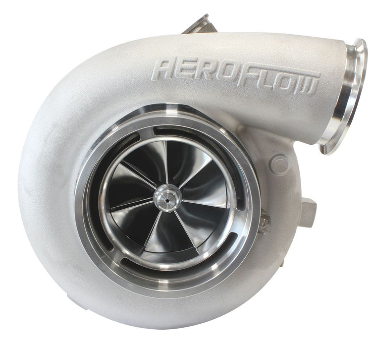 Aeroflow BOOSTED 106102 V-Band 1.22 Turbocharger 2500HP, Natural Cast Finish External Wastegate, V-Band Inlet & Exhaust Flanges
