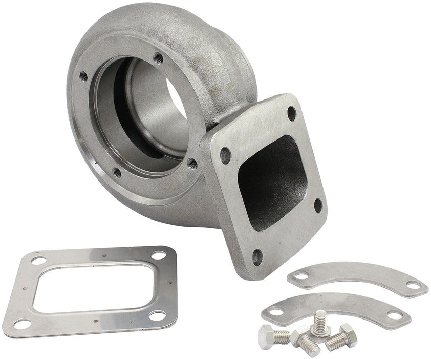 Boosted 0.96 A/R T4 Inlet & V-Band Outlet Turbo Exhaust Housing, Suits Boosted GEN 1 7875 Turbochargers   Cast Iron Material