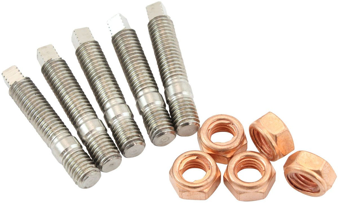 Aeroflow Turbo Stainless Steel Hex Stud Kit M8 x 1.25mm 5 Pack