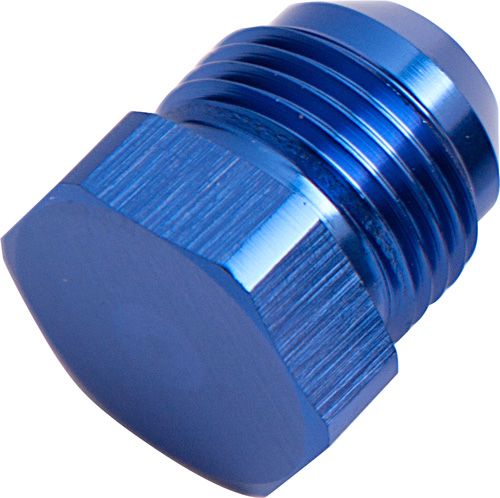 AN Flare Plug -4AN  Blue Finish