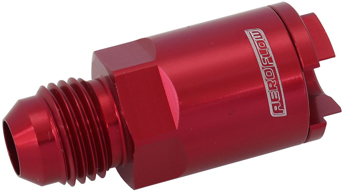 Push-On EFI Fuel Fitting 5/16" Return Side Red Finish