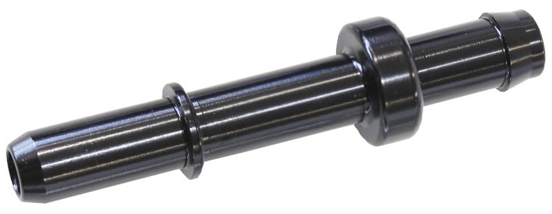 Push-In to Barb EFI Fuel Fitting  8mm 5/16" Barb to male hard tube, Black