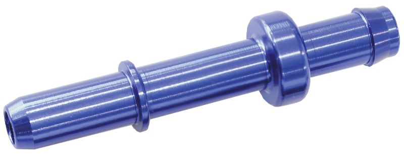 Push-In to Barb EFI Fuel Fitting  8mm 5/16" Barb to male hard tube, Blue