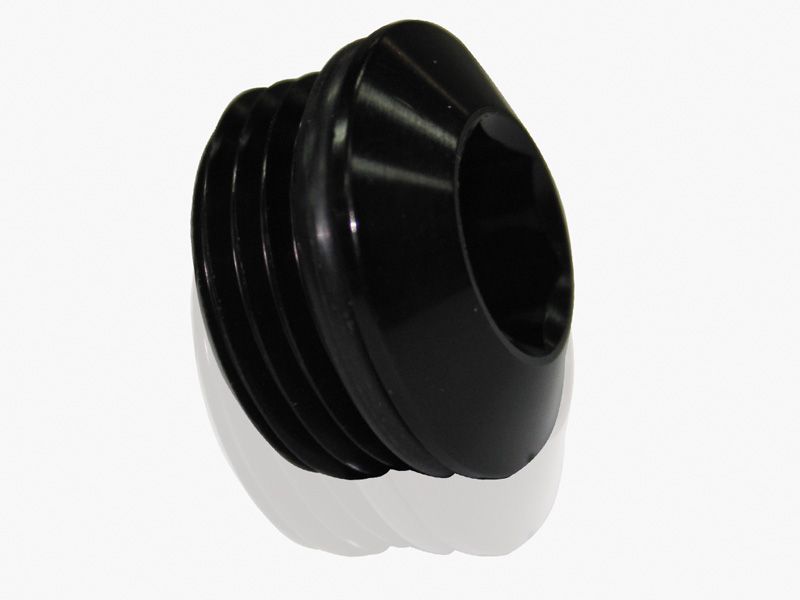 Slimline ORB Port Plug -6AN  Black Finish