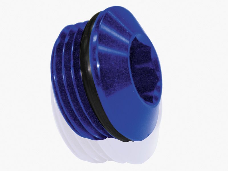 Slimline ORB Port Plug -10AN  Blue Finish