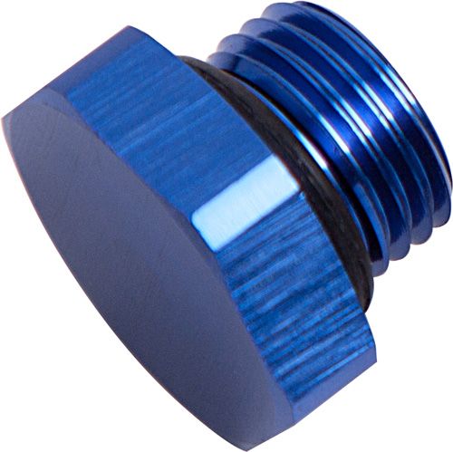 ORB Port Plug -12AN  Blue Finish