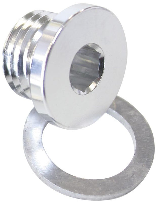 Metric Port Plug M10 x 1.0  Silver Finish.
