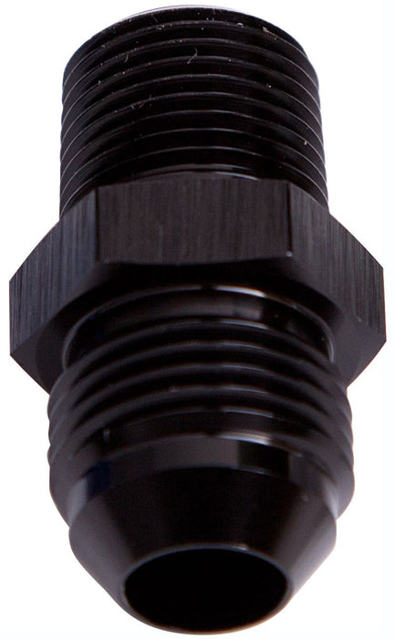 NPT to Straight Male Flare Adapter 1/4" to -10AN Black Finish