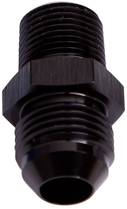 NPT to Straight Male Flare Adapter 1-1/4" to -20AN   Black Finish