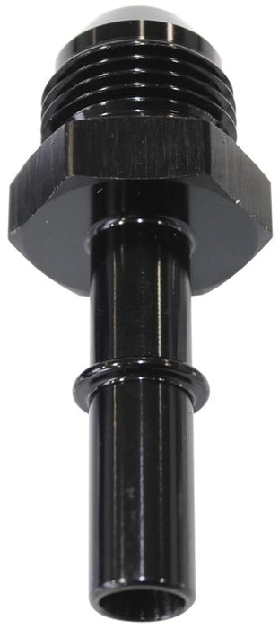 Push-In EFI Fuel Fitting -6AN Push-on to 5/16" Male Hard Tube  Black Finish