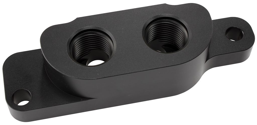 Oil Block Adapter with 2 x Female -10ORB Ports  Suit GM LS Series