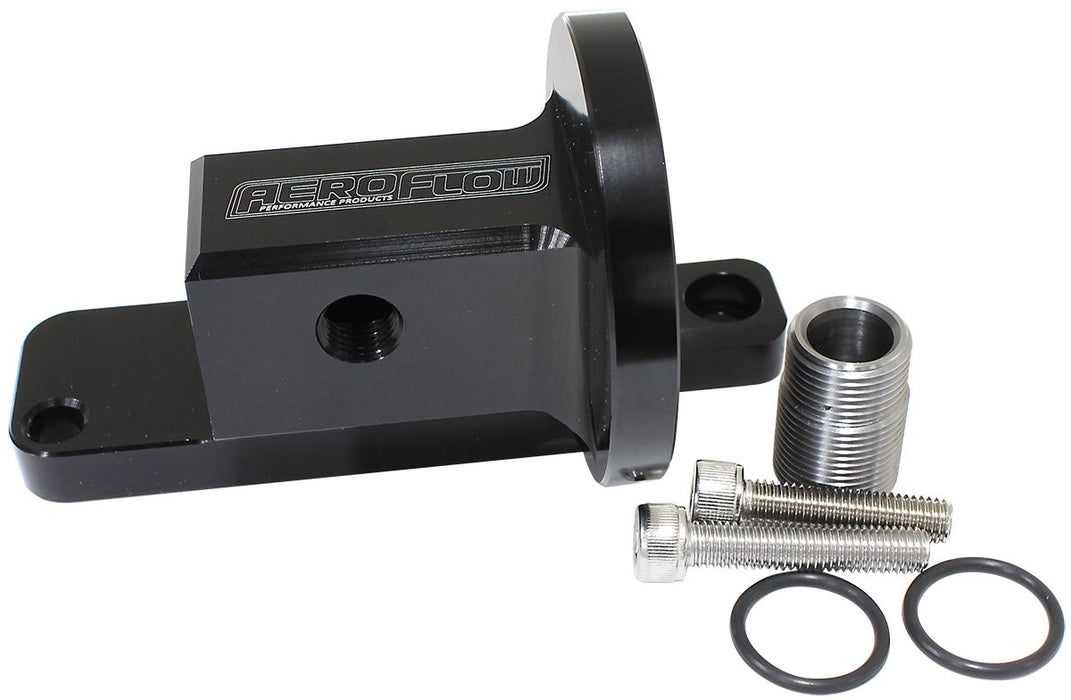 Bolt-On Oil Filter Adapter 90°  Suit GM LS Series Engines