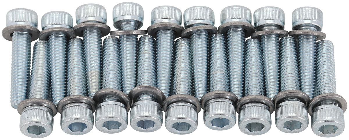 GM 6L80 Transmission Oil Pan Bolt Kit  M6 Steel Bolts, Pack of 16.