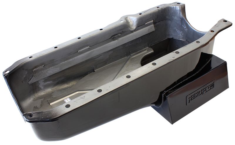 Chevrolet 1-Piece SealSuper Oil Pan  Suit Holden HQ-WB With Small Block Chev R/H Dipstick,1-Piece Rear Main Seal, 6.5L capacity