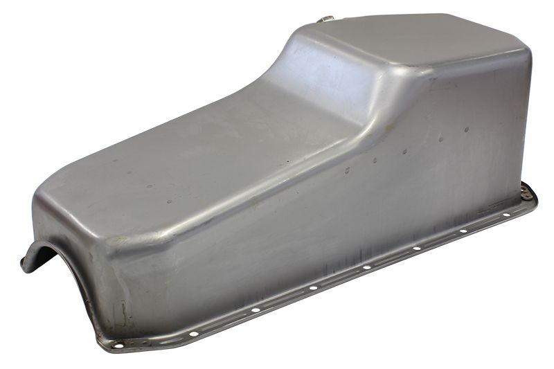 Aeroflow Chevrolet L/H DipstickStandard Replacement Oil Pan, Raw Finish Suit Small Block Chev Left Hand Dipstick with 2-Piece Rear Main Seal, 5.0L Capacity