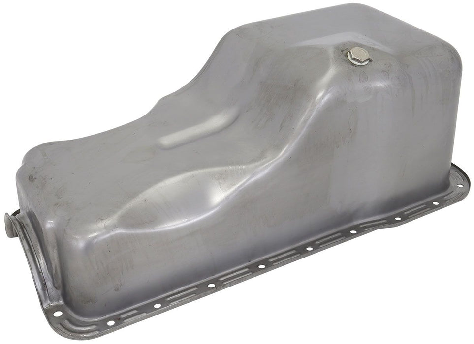 Aeroflow Ford 351 Windsor Standard Replacement Oil Pan, Raw Finish Suit Small Block Ford 351 Windsor Front Sump, 5.8L Capacity