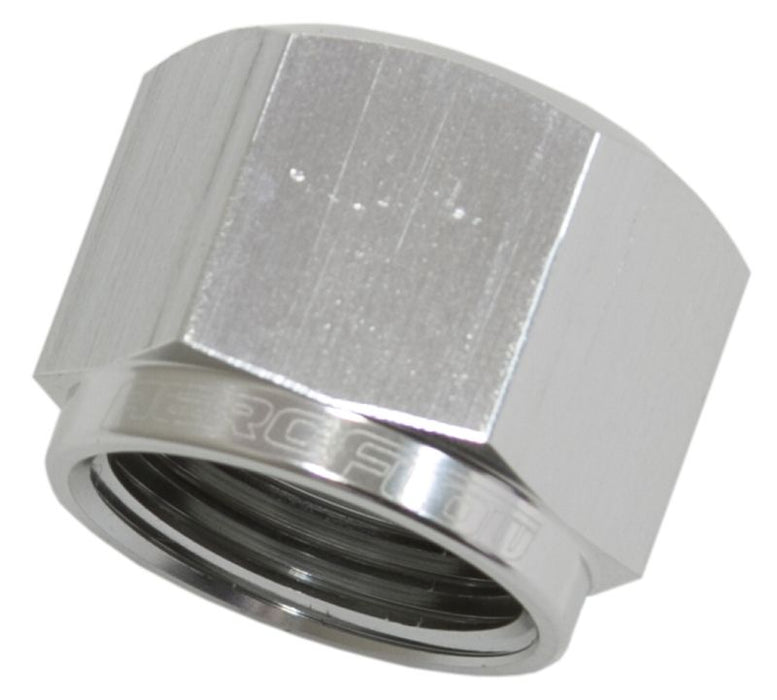 AN Flare Cap -8AN  Silver