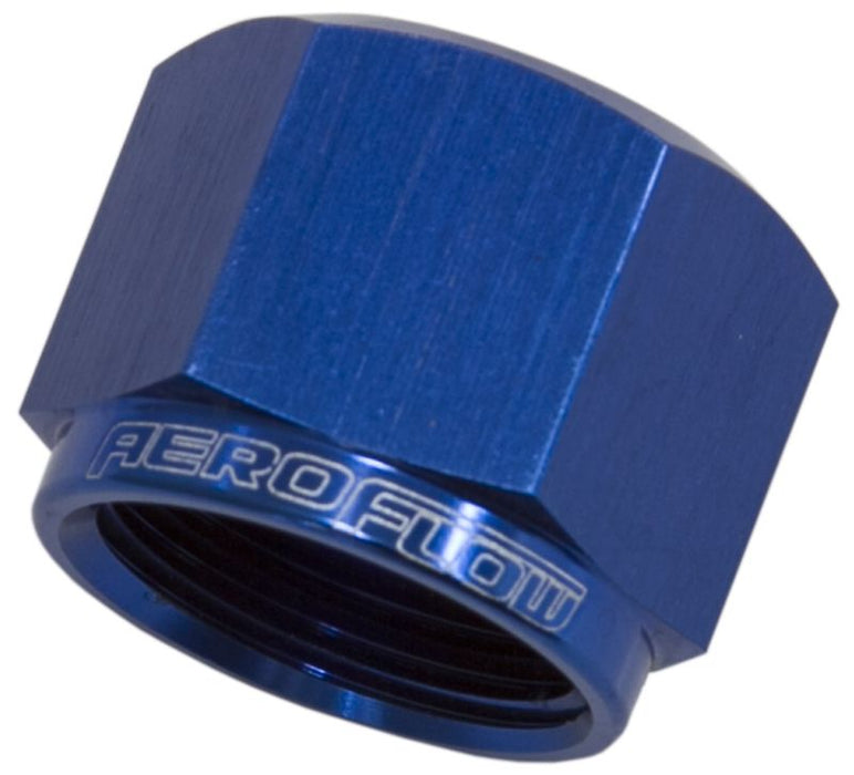 AN Flare Cap -16AN  Blue Finish