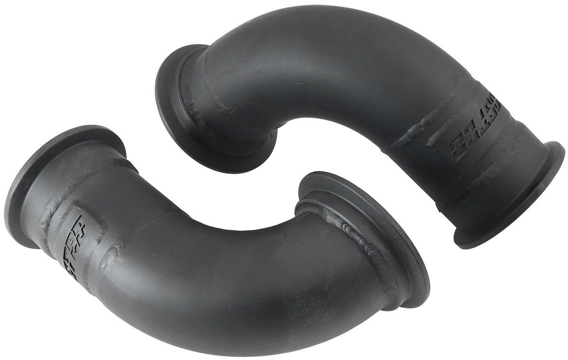 GM LS Twin Turbo Turn Up Adapter Manifolds  2.5" V-Bands and AF8080-1016 Flange, Sold As a Pair