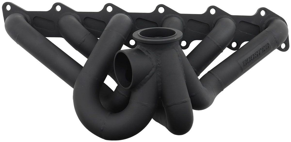 Aeroflow Ford Barra V-Band Turbo Manifold Suits High Mount GT30-GT35 Turbo, with 50mm External Wastegate Flange