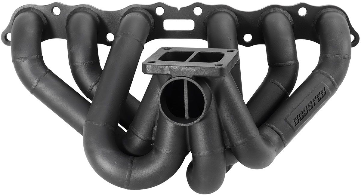 Aeroflow Toyota 2JZ-GE (Non Turbo) T4 Flange High Mount Turbo Manifold Suits Boosted 6662 up toBoosted 7975 in T4 flange, with 50mm External Wastegate Flange