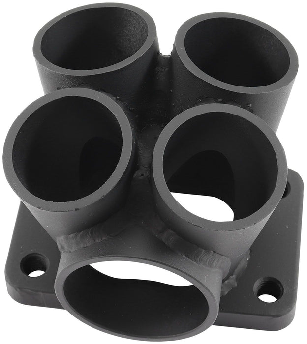 Aeroflow 4 into 1 Round Turbo Merge Collector, T3 Single Entry Flange 44mm Wastegate Hole, Cast 304