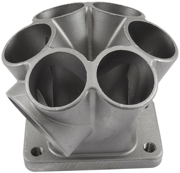 Aeroflow 6 into 1 Round Turbo Merge Collector, T3 Single Entry Flange 50mm Wastegate Hole, Cast 304