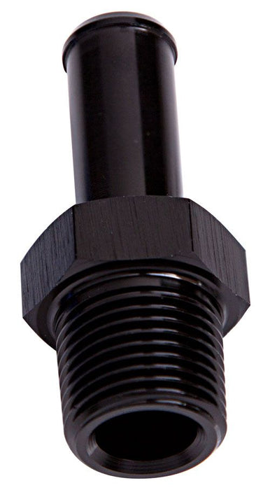 Male NPT to Barb Straight Adapter 1/2" to 3/8"  Black Finish