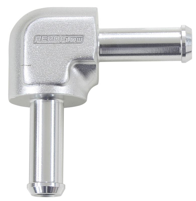 90° Barb To Barb Hose Joiner - Silver  1/2" (12.7mm)