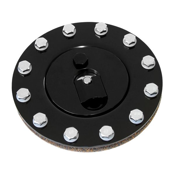 Billet Fuel Cell Cap Assembly (Black)  Suits All Aeroflow Fuel Cells
