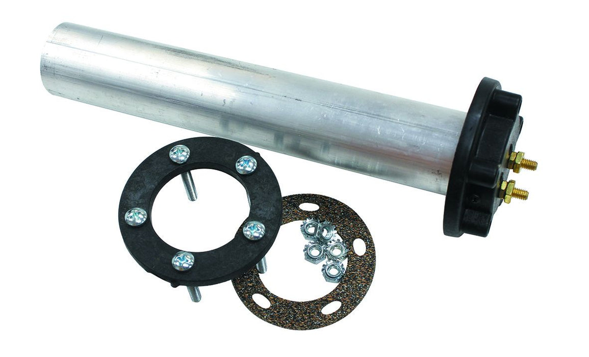 Fuel Sender Unit 0-90 ohm Top Mount Tube Style  10" Deep, 0 ohms Empty, 90 ohms Full.