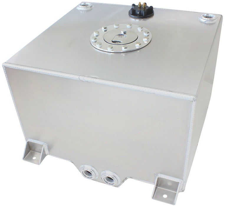 Aluminium 15 Gallon (57L) Fuel Cell with Cavity/Sump & Fuel Sender   18-1/8" L x 20-1/16" W x 10-1/4" H (46cm x 51cm x 26cm)