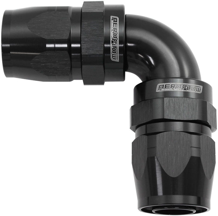 853 Series Cutter FullFlow 90° Dual Hose Ends -10AN  Black Finish. Suits 100 & 450 Series Hose