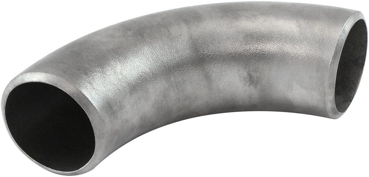 Aeroflow 1-3/8" (35mm) Steam Pipe Tube, 90 Degree Bend, 2.5D Radius 1/8" Wall Thickness, Carbon Steel Material