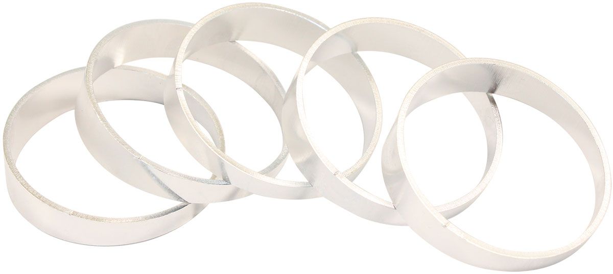 Aluminium 2.0" Pie Cuts Sold asa Pack of 5 to make a 45° Bend, 1/16" Wall Thickness and 1D Radius