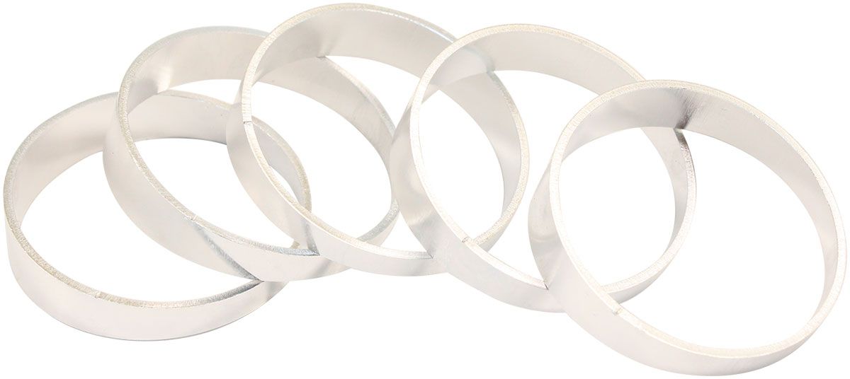 Aluminium 2.25" Pie Cuts Sold asa Pack of 5 to make a 45° Bend, 1/16" Wall Thickness and 1D Radius