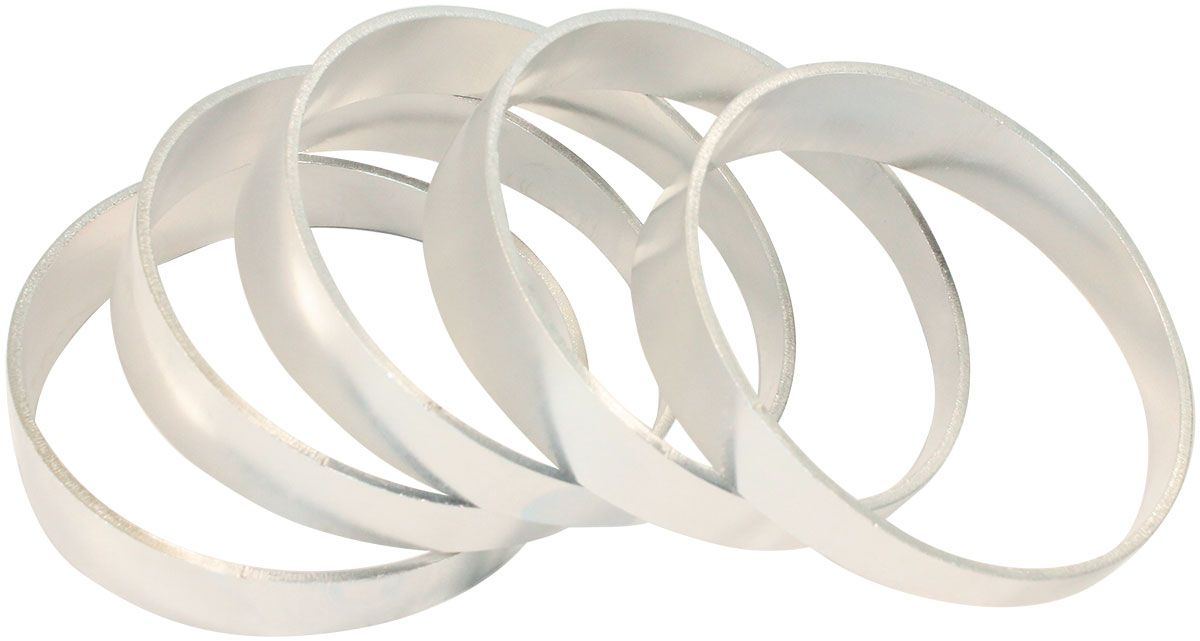 Aluminium 3.50" Pie Cuts Sold asa Pack of 5 to make a 45° Bend, 1/16" Wall Thickness and 1D Radius