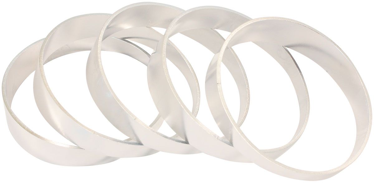 Aluminium 4.00" Pie Cuts Sold asa Pack of 5 to make a 45° Bend, 1/16" Wall Thickness and 1D Radius