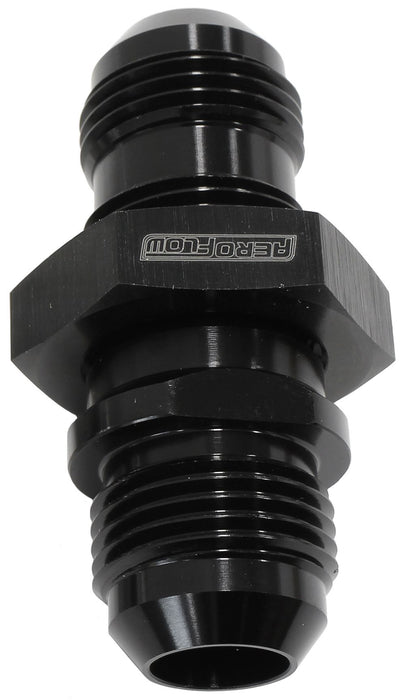 '-8AN Bulkhead Insert   Black Finish