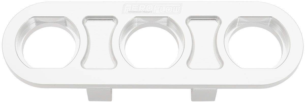 Aeroflow Universal Modular 3-Port Billet Bulkhead Plate Polished Finish