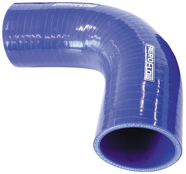 Gloss Blue 90° Silicone Elbow Hose 3" (76mm) I.D  4-Ply, 5.3mm Wall Thickness, 150mm Leg