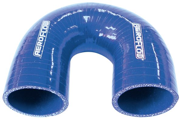 Gloss Blue 180° Silicone Elbow Hose 2-1/2" (63mm) I.D  4-Ply, 5.3mm Wall Thickness, 100mm Leg